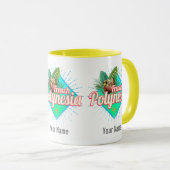 Frans Polynesië Eiland Stille Oceaan  Souvenir Mok (Voorkant rechts)