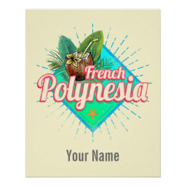Frans Polynesië Eiland Stille Oceaan  Souvenir Perfect Poster