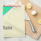 Frans Polynesië Eiland Stille Oceaan Souvenir Theedoek (Quarter Fold)