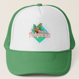 Frans Polynesië Eiland Stille Oceaan  Souvenir Trucker Pet