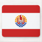 Frans-Polynesië Flag Mousepad Muismat (Voorkant)