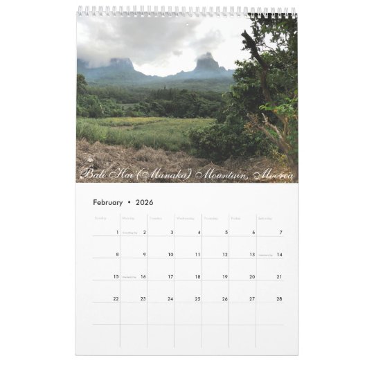 Frans-Polynesië Kalender (Feb 2026)