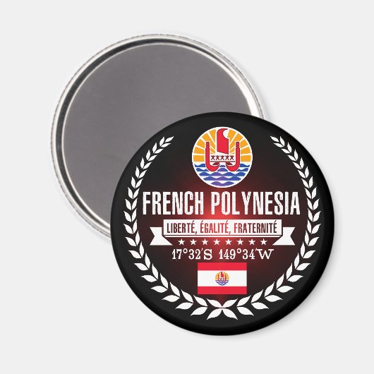 Frans-Polynesië Magneet (Voorkant / Achterkant)