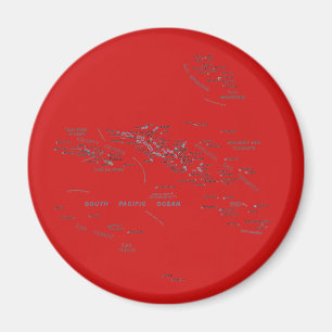 Frans Polynesië Map Magnet