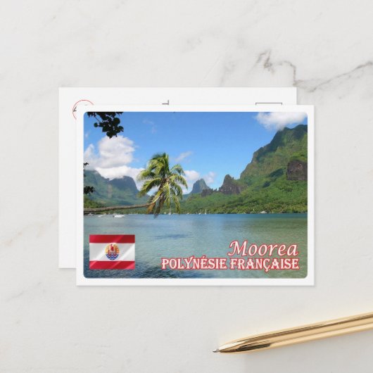 Frans-Polynesië - Moorea - Cook's Bay - Briefkaart (Voorkant / Achterkant in situ)
