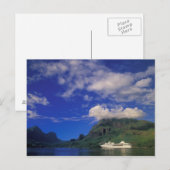 Frans-Polynesië, Moorea. Cooks Bay. Cruiseschip 3 Briefkaart (Voorkant / Achterkant)