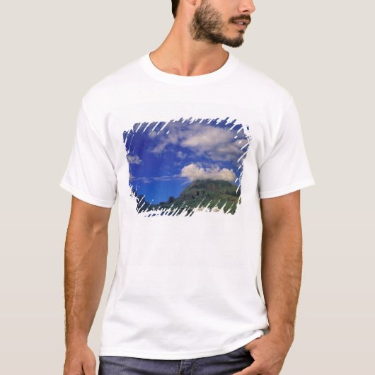 Frans-Polynesië, Moorea. Cooks Bay. Cruiseschip 3 T-shirt (Voorkant)