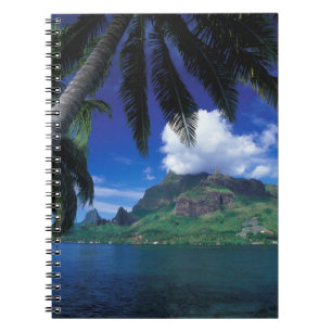 Frans-Polynesië, Moorea. Cooks Bay. Groen Notitieboek