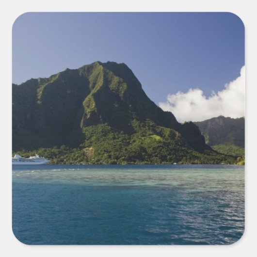Frans-Polynesië, Moorea. De Paul Gauguin Vierkante Sticker (Voorkant)
