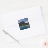 Frans-Polynesië, Moorea. De Paul Gauguin Vierkante Sticker (Envelop)