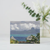 Frans-Polynesië, Moorea. Een uitzicht op het eilan Briefkaart (Staand voorkant)