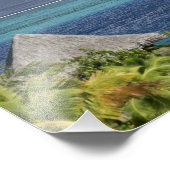 Frans-Polynesië, Moorea. Een uitzicht op het eilan Foto Afdruk (Hoek)