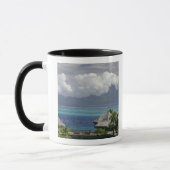 Frans-Polynesië, Moorea. Een uitzicht op het eilan Mok (Links)