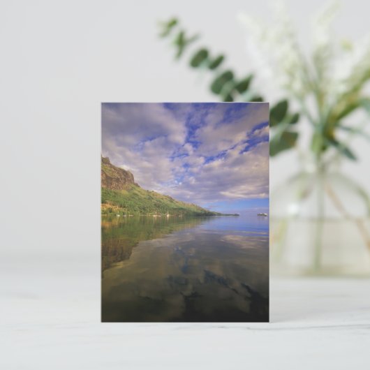 Frans-Polynesië, Moorea. Koekbaai. Cruiseschip 2 Briefkaart (Staand voorkant)