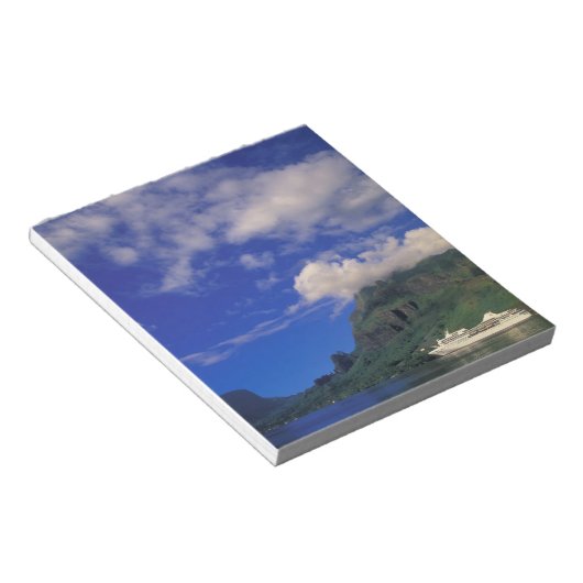 Frans-Polynesië, Moorea. Koekbaai. Cruiseschip 3 Notitieblok (Schuin)