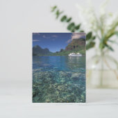Frans-Polynesië, Moorea. Koekbaai. Cruiseschip Briefkaart (Staand voorkant)