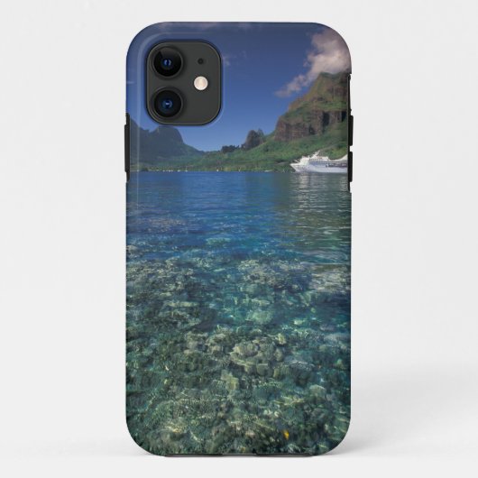 Frans-Polynesië, Moorea. Koekbaai. Cruiseschip Case-Mate iPhone Case (Achterkant)
