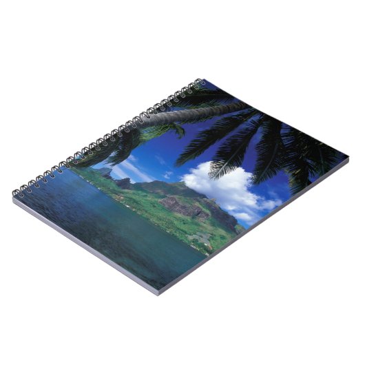Frans-Polynesië, Moorea. Koekbaai. Groen Notitieboek (Linkerzijde)