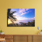 Frans-Polynesië, Moorea. Uitzicht op de Baie de Canvas Afdruk (Insitu (Woonkamer))
