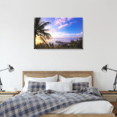 Frans-Polynesië, Moorea. Uitzicht op de Baie de Canvas Afdruk (Insitu (Slaapkamer))