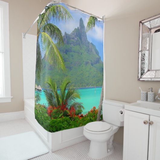 Frans Polynesië-ontwerp Douchegordijn (In situ)