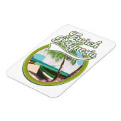 Frans-Polynesië reizen logo. Magneet (Linkerzijde)