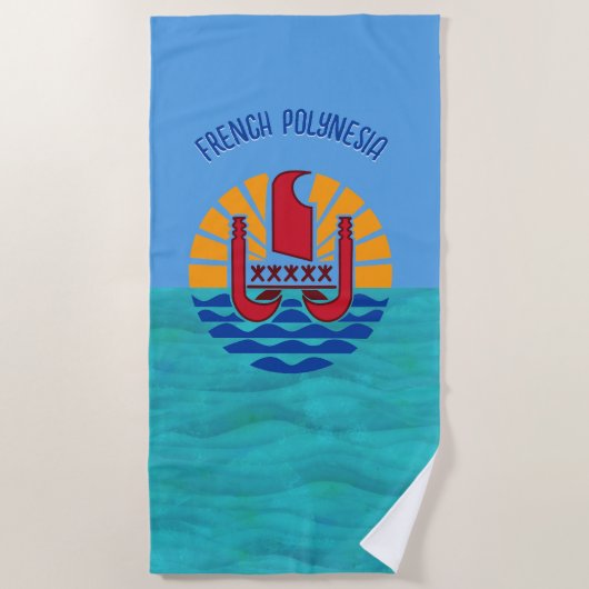 Frans-Polynesië Strandlaken (Voorkant)