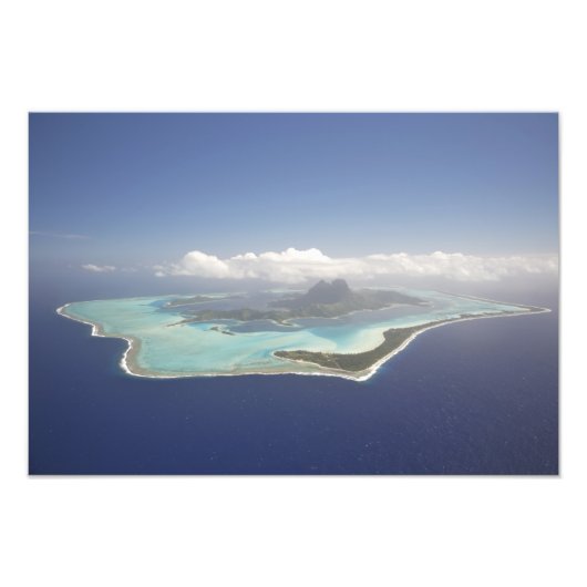Frans-Polynesië, Tahiti, Bora Bora. De Foto Afdruk (Voorkant)