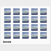 Frans-Polynesië, Tahiti, Bora Bora. De Vierkante Sticker (Vel)
