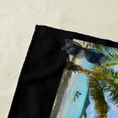 Frans Polynesië tropisch strand briefkaart Strandlaken (In situ)