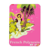 Frans Polynesië vintage-poster Magneet (Verticaal)