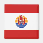Frans-Polynesië vlag Magnet (Voorkant)