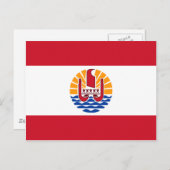 Frans-Polynesië vlag PF Briefkaart (Voorkant / Achterkant)