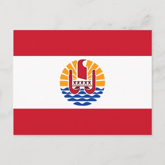 Frans-Polynesië vlag PF Briefkaart (Voorkant)
