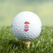 Frans-Polynesië Vlagland Golfballen (Insitu Shirt)