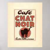  frans poster "Café chat noir" (Voorkant)