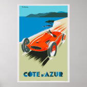 Frans Poster Cote d'Azur (Voorkant)