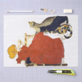  Frans Poster katten Girl Milk Tissue Paper Tissuepapier (Craft)