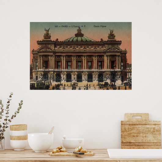 Frans Poster - Opera House Paris Frankrijk (Keuken)