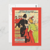  Frans poster, Parijs-Londen Briefkaart (Voorkant / Achterkant)