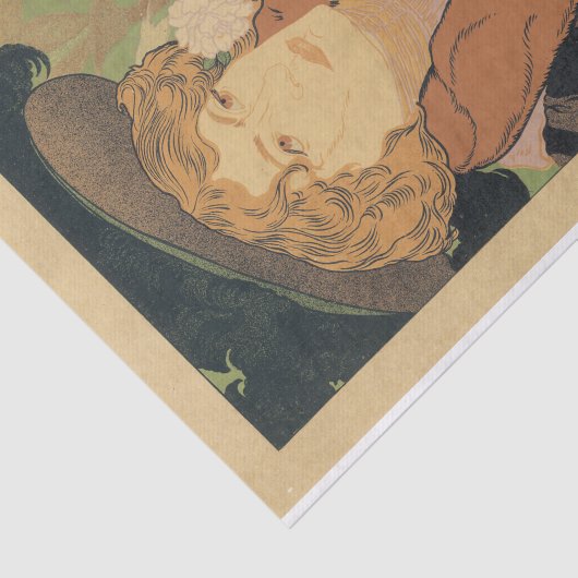 Frans Poster Tissuepapier (Detail)