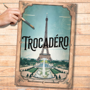  Frans Poster Trocadero 1 Decoupage Papier