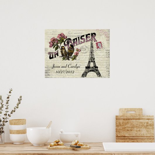  Frans Poster van  liefde (Keuken)