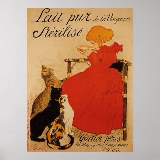 Frans Poster van zuiver melk (Voorkant)