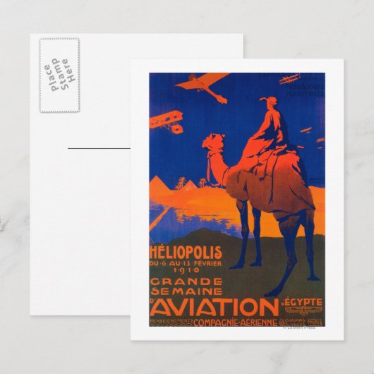 Frans Poster voor de promotie van luchtvaartmaatsc Briefkaart (Voorkant / Achterkant)