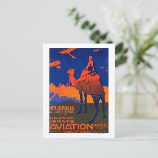 Frans Poster voor de promotie van luchtvaartmaatsc Briefkaart (Staand voorkant)