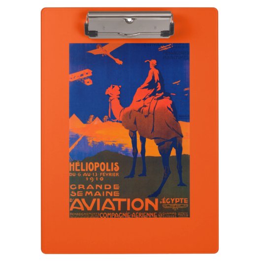 Frans Poster voor de promotie van luchtvaartmaatsc Klembord (Voorkant)