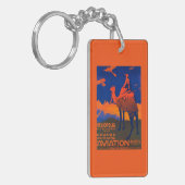 Frans Poster voor de promotie van luchtvaartmaatsc Sleutelhanger (Voorkant Links)