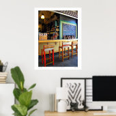 Frans Poster voor kwartfoto's "Cajun Cafe" (Thuiskantoor)