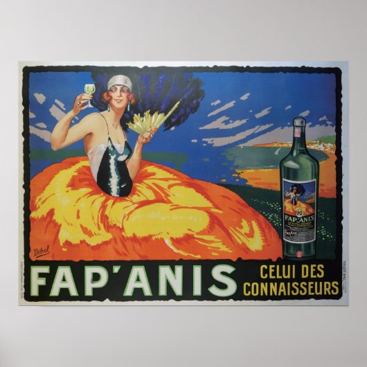  Frans Poster voor wijn- en alcoholreclame (Voorkant)
